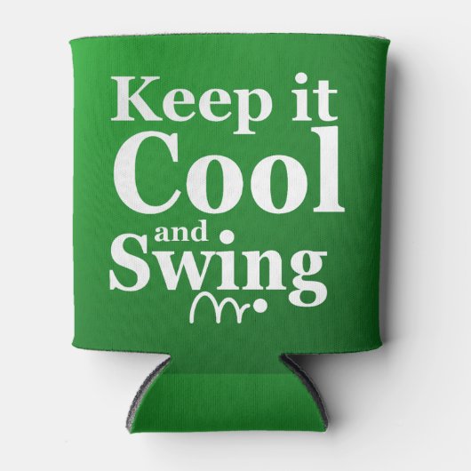 Par Tee Time Golf Club Name Own Name 缶クーラー (正面)