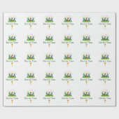 Par-tee Time Golf Wrapping Paper | Fun Gift ラッピングペーパー (フラット)