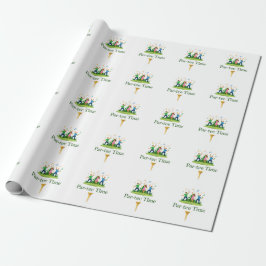 Par-tee Time Golf Wrapping Paper | Fun Gift ラッピングペーパー