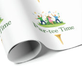 Par-tee Time Golf Wrapping Paper | Fun Gift ラッピングペーパー (ロールコーナー)