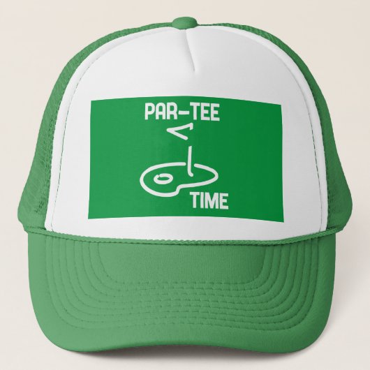 Par-Tee Time White キャップ (正面)