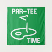 Par-Tee Time White タペストリー (正面)