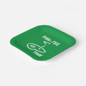 Par-Tee Time White ペーパープレート (傾斜あり)