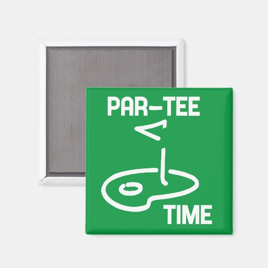 Par-Tee Time White マグネット (正面/裏面)