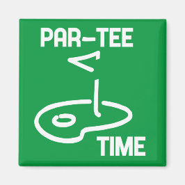 Par-Tee Time White マグネット