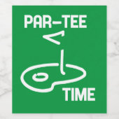 Par-Tee Time White ワインラベル (シングルラベル)