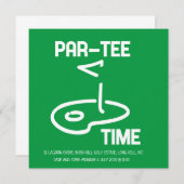 Par-Tee Time White 招待状 (正面/裏面)