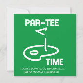 Par-Tee Time White 招待状 (正面)