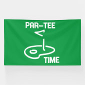 Par-Tee Time White 横断幕 (横)