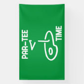 Par-Tee Time White 横断幕 (縦)