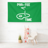 Par-Tee Time White 横断幕 (インサイチュ)