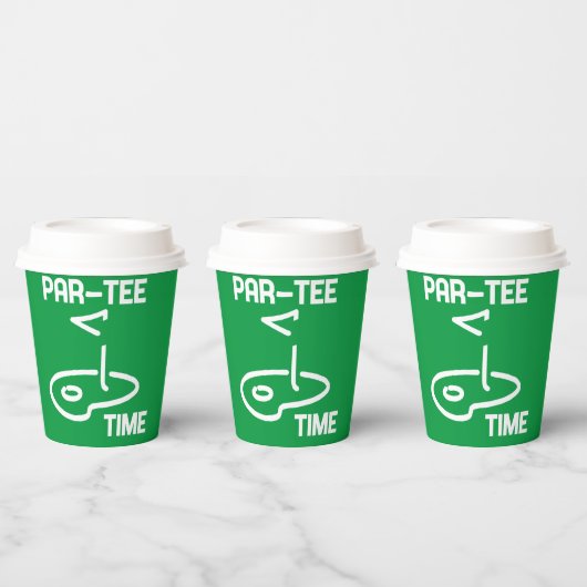 Par-Tee Time White 紙コップ (複数)