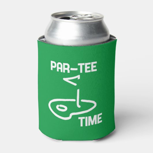 Par-Tee Time White 缶クーラー (缶正面)