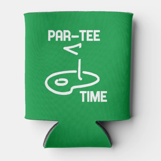 Par-Tee Time White 缶クーラー (正面)