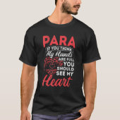Paraハンズフルハート対教育者Paraeducator Professional Tシャツ (正面)