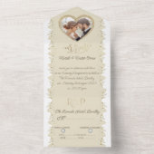 para boda  con foto personalizada オールインワン招待状 (内側)