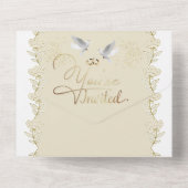 para boda  con foto personalizada オールインワン招待状 (裏面)