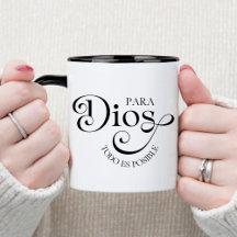 Para Dios Todo Posible スペインの Christian Coffee