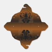 para Halloween marrón con naranja フェイバーボックス (折り畳みなし)