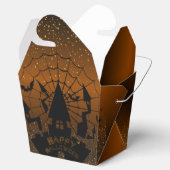 para Halloween marrón con naranja フェイバーボックス (オープン)