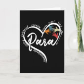 Para Heart Paraprofessional Teacher Paraeducator  カード (正面)