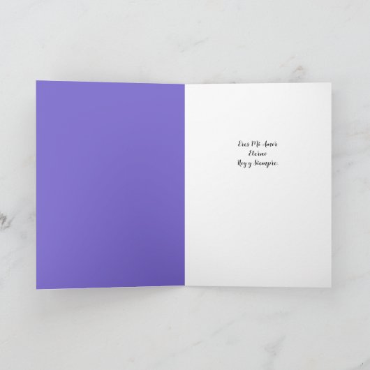 Para mi amada esposa – Tarjeta romántica カード (内部)