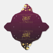  para navidad color cereza hermoso con dorado フェイバーボックス (折り畳みなし)