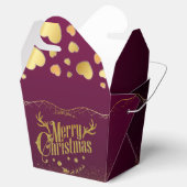  para navidad color cereza hermoso con dorado フェイバーボックス (オープン)