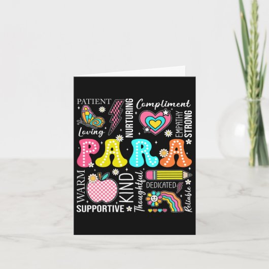 Para Professional Educator 1st Day Of Back To Scho カード (正面)