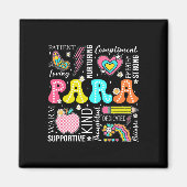 Para Professional Educator 1st Day Of Back To Scho マグネット (正面)