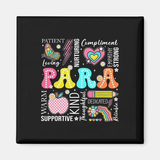 Para Professional Educator 1st Day Of Back To Scho マグネット (正面)