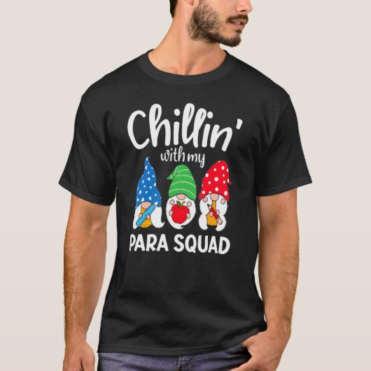 Para Squad Chillin Para Educator Tシャツ (正面)