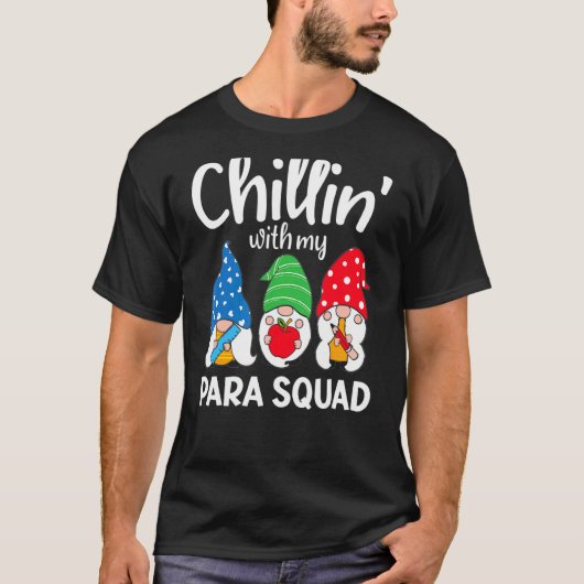 Para Squad Chillin Para Educator Tシャツ (正面)