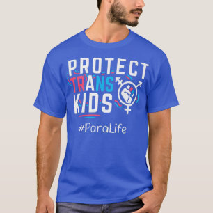 Para Trans 保護 Kids Transgender LGBTプライドMon Tシャツ