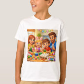 Parables4Kids - イースターお祝い Tシャツ (正面)