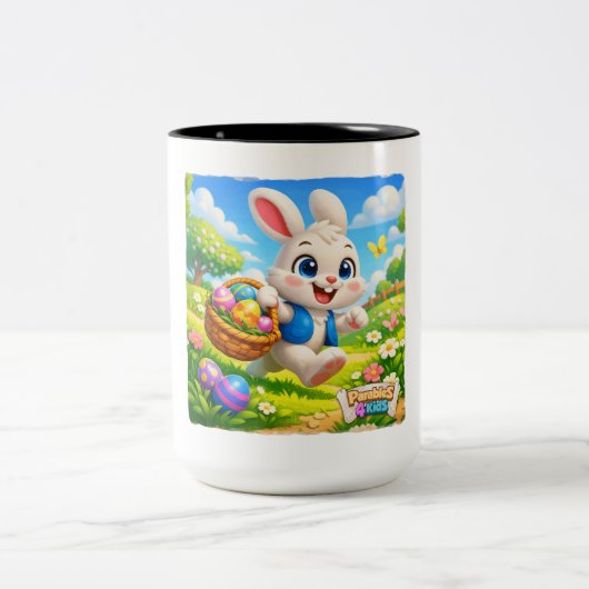 Parables4Kids Easter Bunny ツートーンマグカップ (中央)