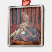 Paracasの墓地からのペルーのミイラ メタルオーナメント (左)