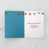 Parachutes Delivering a Christmas Gift  カード (内部)