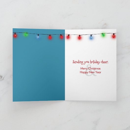 Parachutes Delivering a Christmas Gift カード (内部)