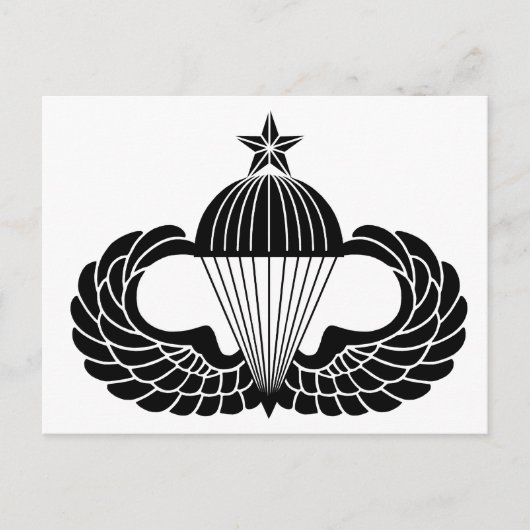 Parachutist badge, Senior ポストカード (正面)
