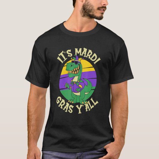 Parade Rex It`s Mardi Gras Yall Carnival Beads Mas Tシャツ (正面)