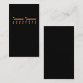 Paradiddleのドラマーの楽譜のドラムをたたくこと 名刺 (正面/裏面)