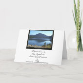 "PARADISE"自然シーナリーグリーティングカード カード (裏面)