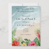 Paradise Blooms Wedding Invitations 招待状 (正面)