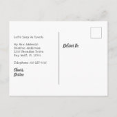 Paradise Called Tropical Orchids I've Moved ポストカード (裏面)