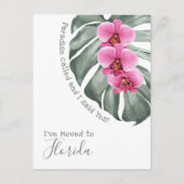 Paradise Called Tropical Orchids I've Moved ポストカード (正面)