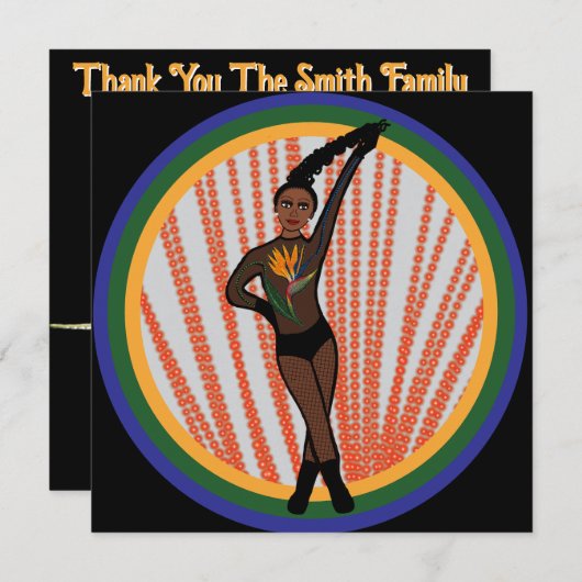 Paradise Dancer A Holiday Card シーズンカード (正面/裏面)