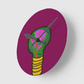 Paradise in a Light Bulb ラウンド壁時計 (傾斜)