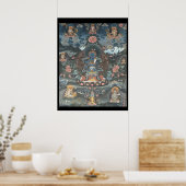 Paradise of Amitabha Tibetan Thangka Poster ポスター (キッチン)