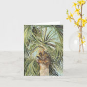 "Paradise Palm" Notecard カード (黄色い花)